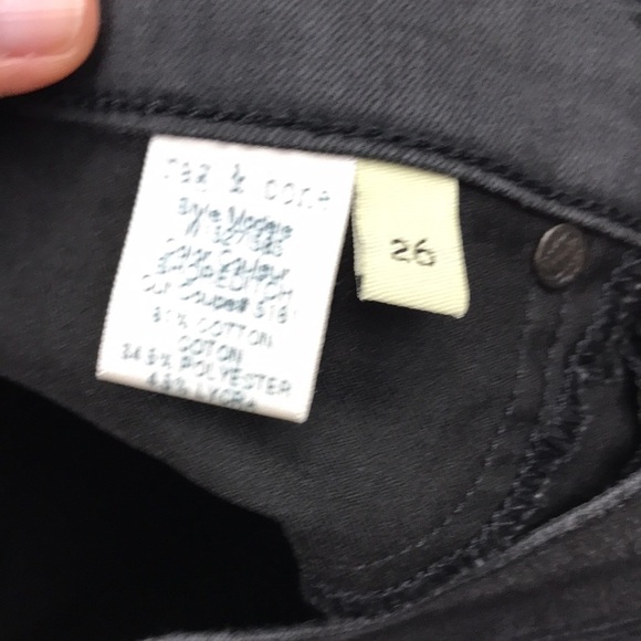 Rag & Bone Black Skinny Zipper Capri Jeans - Picture 5 of 12